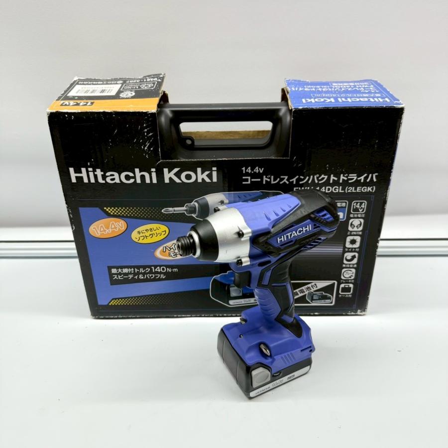 日立 【送料無料】HITACHI インパクトドライバ FWH14DGL 14.4V