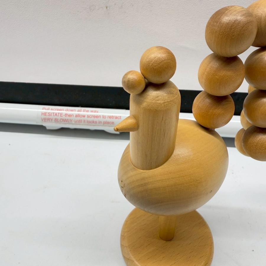 aarikka 木製ニワトリオブジェ フィンランド製 インテリア 置物