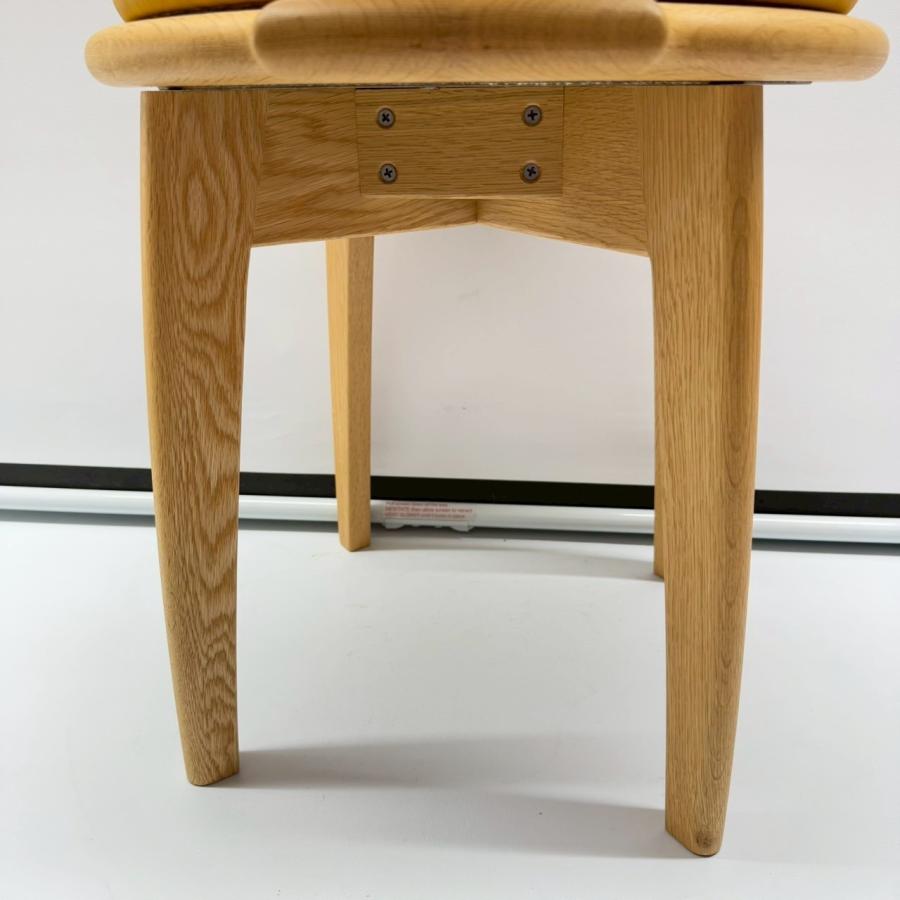 【良質】旭川家具　メーベルトーコー　回転椅子 残り2点】メーベルトーコー 回転椅子 HK-0249 イエロー 旭川家具