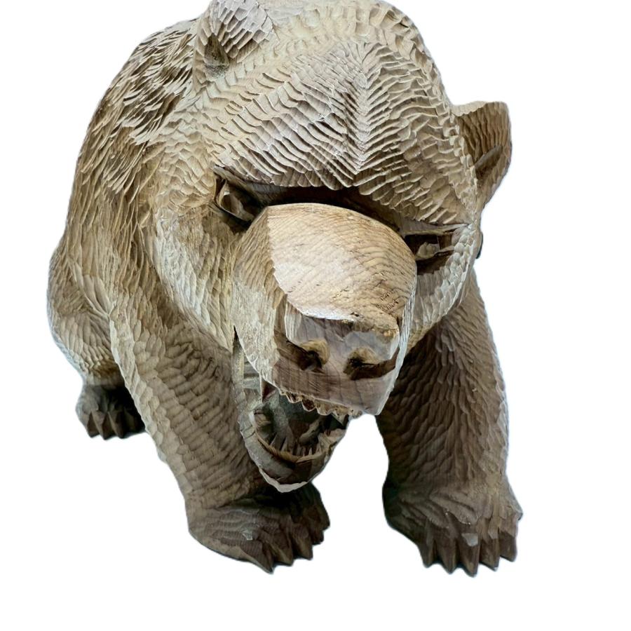 希少品・送料無料】木歩 木彫り熊 引間二郎 1986年 八雲 北海道 クマ