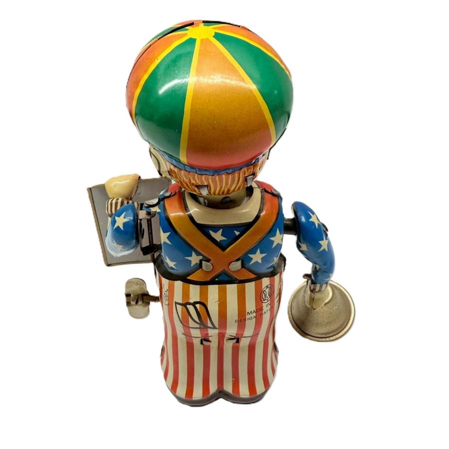 ブリキ おもちゃ ニュースボーイ ゼンマイ式 昭和レトロ/CP