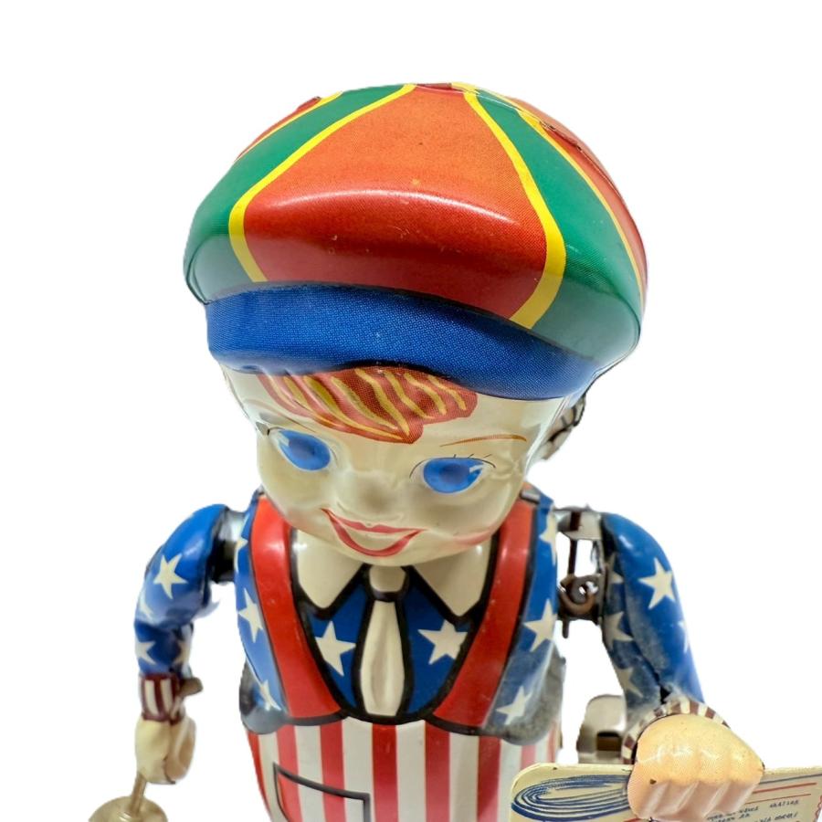 ブリキ おもちゃ ニュースボーイ ゼンマイ式 昭和レトロ/CP