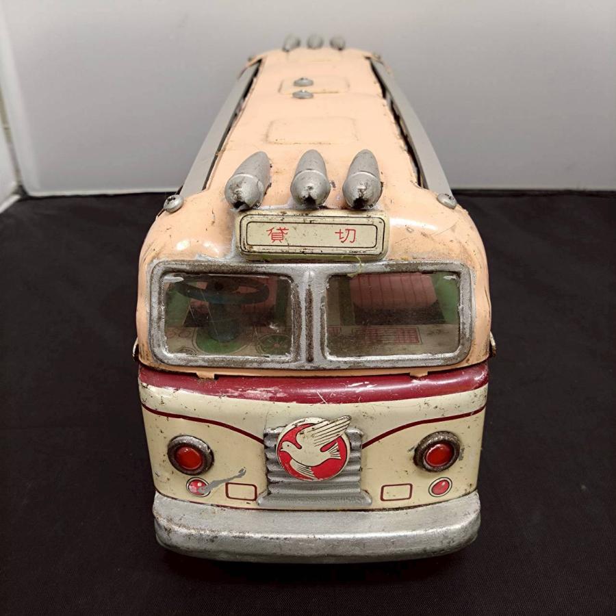 車　ブリキ　はとバス　アンティーク　ブリキのおもちゃ 送料無料】山崎玩具 ブリキ はとバス 当時物 日本製 昭和レトロ