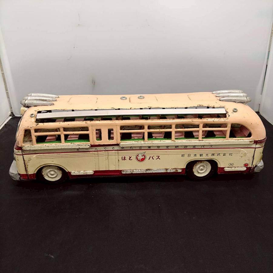 送料無料】山崎玩具 ブリキ はとバス 当時物 日本製 昭和レトロ