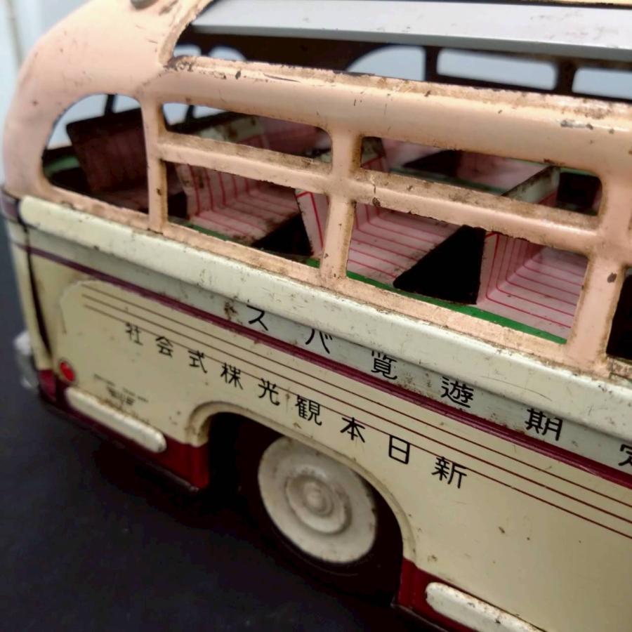 送料無料】山崎玩具 ブリキ はとバス 当時物 日本製 昭和レトロ