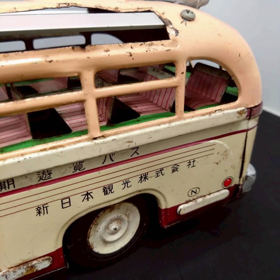 送料無料】山崎玩具 ブリキ はとバス 当時物 日本製 昭和レトロ