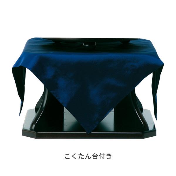 (家紋/戒名入れ込) 盆提灯 陽明燈（紋戒名入、こくたん台付） お盆ちょうちん お盆用品 お盆用 電気コード式 新盆提灯 初盆提灯 天然木 3605_2