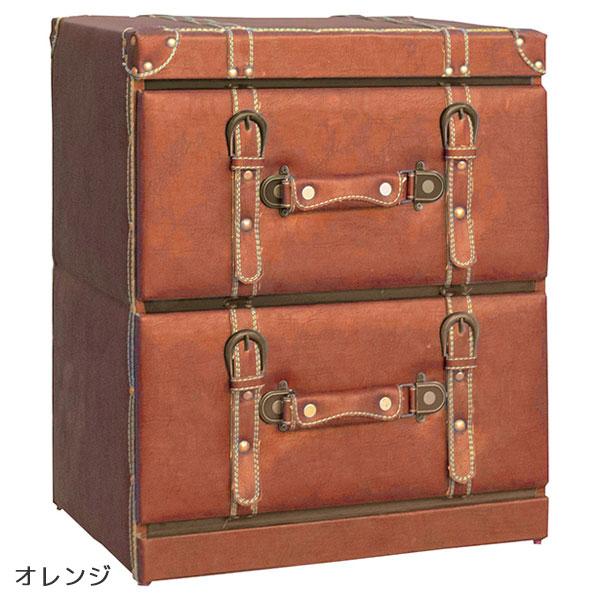 サンコウ ナイトテーブル タンス キャビネット 収納 2段 引出し 