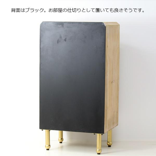 チェスト 収納 アンティーク調 脚付き [エスニック 4段チェスト