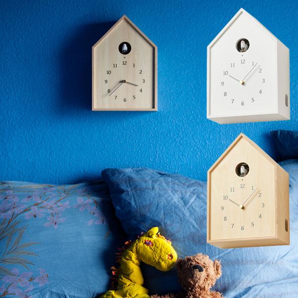 Lemnos（レムノス） 日本製 [Birdhouse Clock カッコー時計 NY16-12 WH