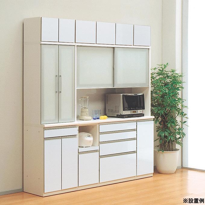 松田家具｜ラピス｜ステンゴールド｜スライド扉キッチンボード 【公式 