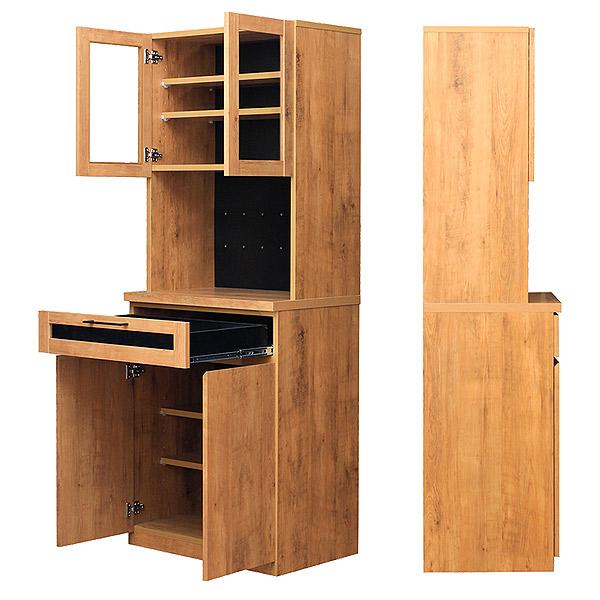 ☆TOHMA furniture 木目とアイアンがオシャレなキッチンボード ネイツ