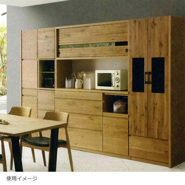 国産 日本製 食器棚 カップボード キッチンボード ダイニング キッチン 60cm幅 収納 木製 天然木 無垢材 [DORF ドルフ/60ダイニングボード] | 河口家具製作所 | 01