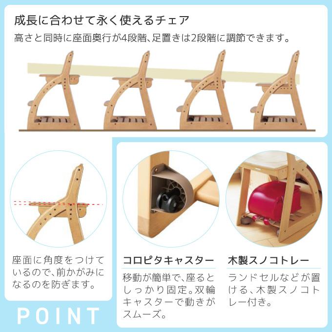 学習椅子/学習チェア コイズミ 木製ラブリーチェア KDC 学習机 koizumi
