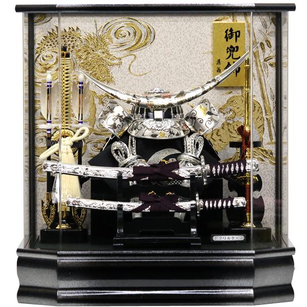 大幅値下げ！五月人形伊達政宗公兜飾り　ガラスケース、オルゴール付き 大幅値下げ！五月人形伊達政宗公兜飾り ガラスケース