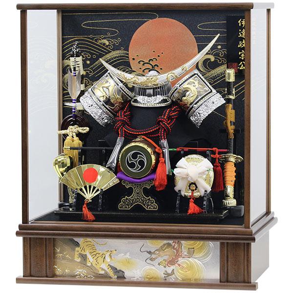 新品展示品　五月人形 伊達兜飾り ケース付き　壁掛け　龍虎8号　節句人形 新品展示品五月人形 伊達兜飾り ケース付き壁掛け龍虎8号節句人形