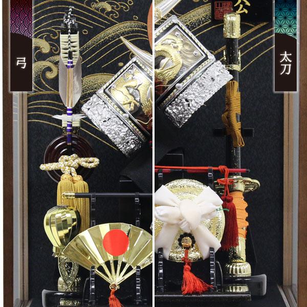 ◇特典付 【展示現品】 五月人形 兜飾り ケース飾り ケース入り ◇特典付 【展示現品】 五月人形 兜飾り ケース飾り ケース入り