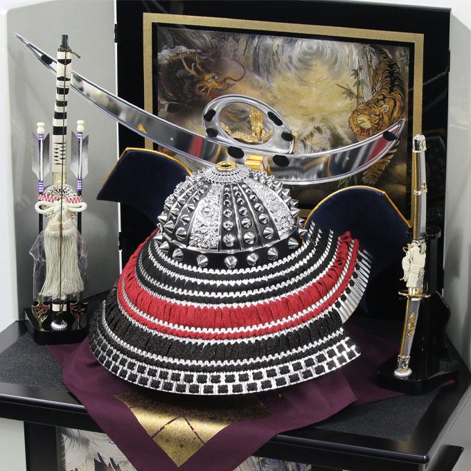 ◇特典付×8%OFF 【展示現品】【2026年度新作】五月人形 兜飾り 兜収納