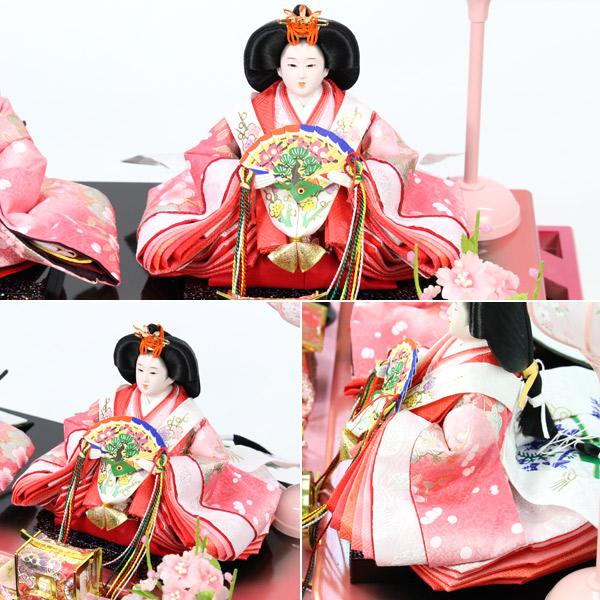 ◇特典付【展示現品】雛人形 衣裳着 ケース飾り 親王飾り 931S71 ◇特典付【展示現品】雛人形 衣裳着 ケース飾り 親王飾り 931S71