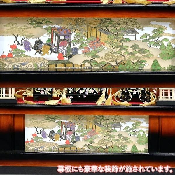 雛人形 衣裳着 三段飾り 五人飾り 衣裳着人形 お雛様 木目調 (93-27)(931S21) 数量限定 ひな人形|next-life-style|08