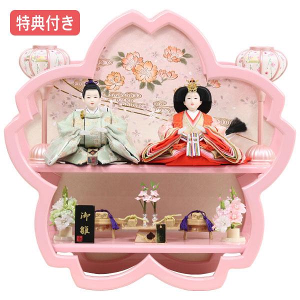 D4 三五親王のみ可愛い色合いの衣裳ピンク衣裳ひな人形雛飾り
