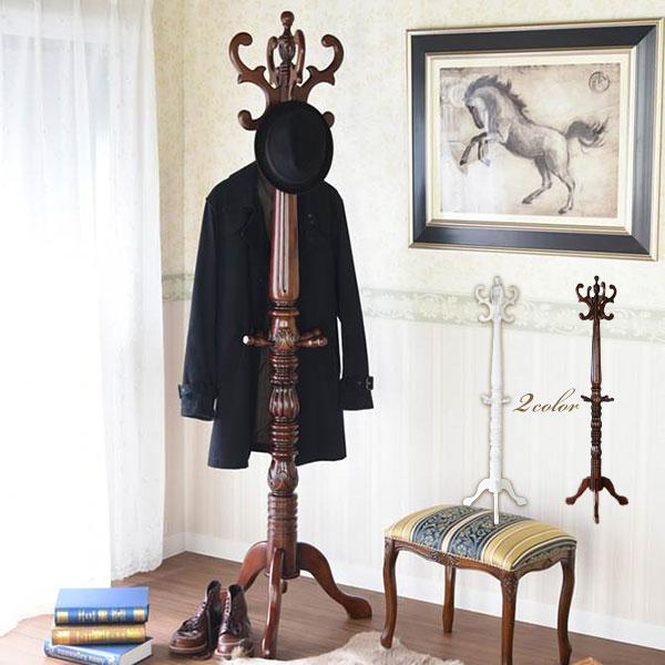 コートハンガー コート掛け ハンガーラック ポール 洋服掛け 収納 姫系 かわいい ホワイト 白 アンティーク調 K 015 ハンガーラック 在庫一覧 Wh Www Prosercofam Com