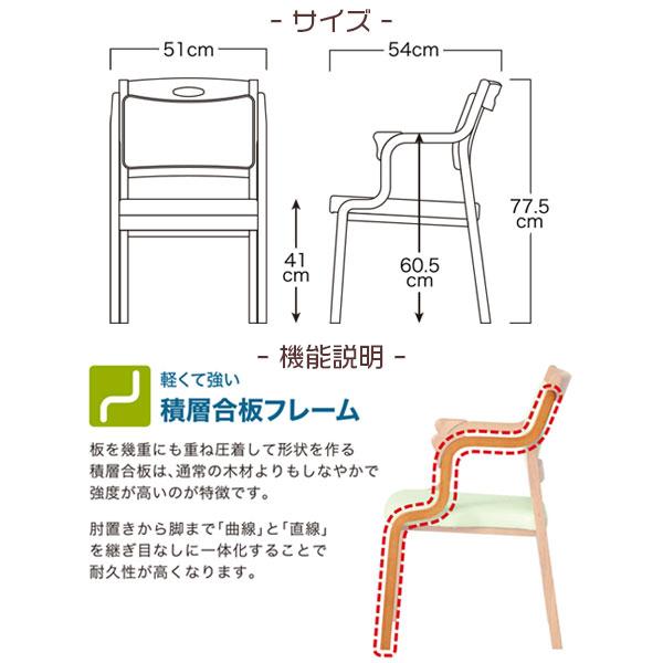 貞苅椅子製作所 - 【2脚仕かける】 介護 お手伝い イス 居敷き 居敷き 女性議長 受け支える かばい立て スタッキング 螺旋釘なし 次亜Cl酸相応う 為し遂げる品 肘付 (半ひじ・手持ち部分付/Care-111-AC)