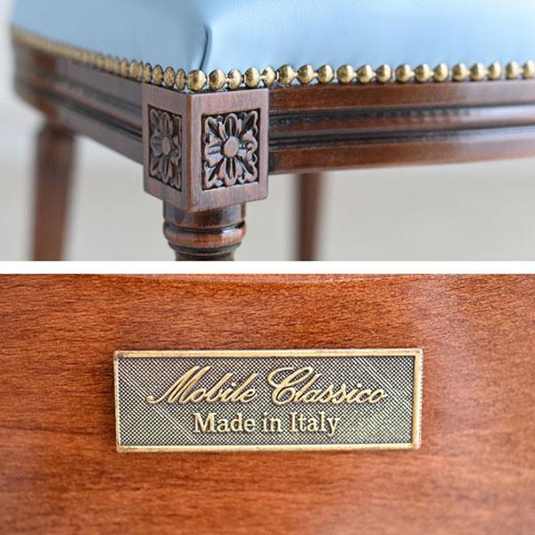 よっしです。 イタリア製 ルネッサンス椅子 椅子 イス革張り イタリア製 姫系 フェミニン アンティーク調