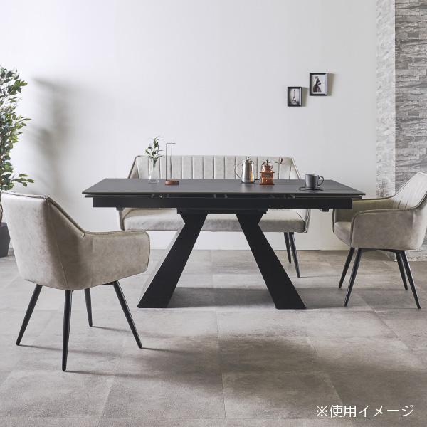 エレス 1P ダイニングチェア(回転チェア)同色2脚入 2脚 グレージュ 