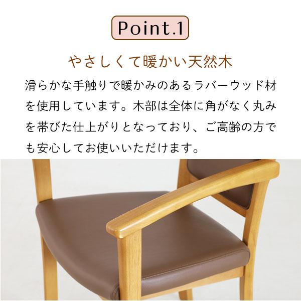 【2脚セット】完成品 介護用 チェア 福祉 椅子 肘掛け ダイニング ホテル風 おしゃれ 老人ホーム 施設[Care ケア 全ひじ付 ハイバックチェア(Care-011-AC)]_3