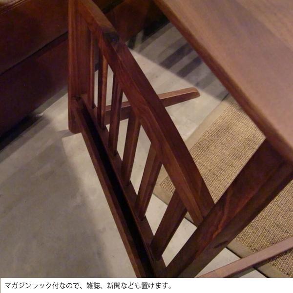 ソファーテーブル ウォールナット無垢材 (ブルーノ 55ソファーテーブル