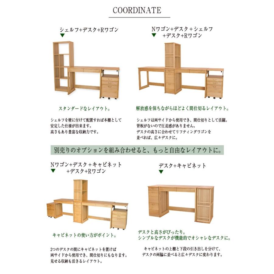 学習机 杉工場 国産 ユニシス シェルフ 天然木アルダー材 学習デスク 勉強机 書棚 本棚 収納家具 すぎこうじょう Sugi Rc 12 M70 Next Life Style Nagano 通販 Yahoo ショッピング