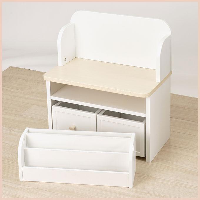 コイズミ 2026年 絵本ラック おままごと おもちゃ箱 お片付け お絵描き 読み書き リビング インテリア【Muppu/ムップ】マルチラック【MDB-012WWWH】収納 koizumi | コイズミファニテック | 08