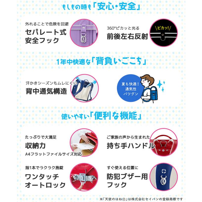 ◇19%OFF【文具セット×数量限定】ランドセル 6年保証 セイバン モデル
