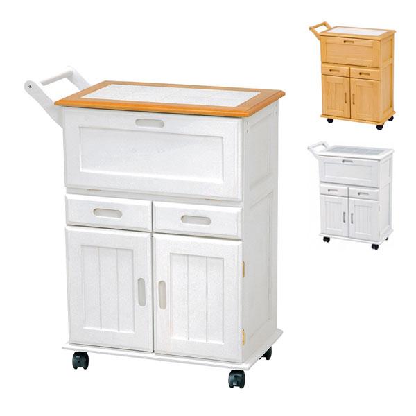 キッチンワゴン ワゴン キッチン 収納 調理台 幅60 奥行30 おしゃれ ナチュラル キャスター付 MW3709 wg12m128