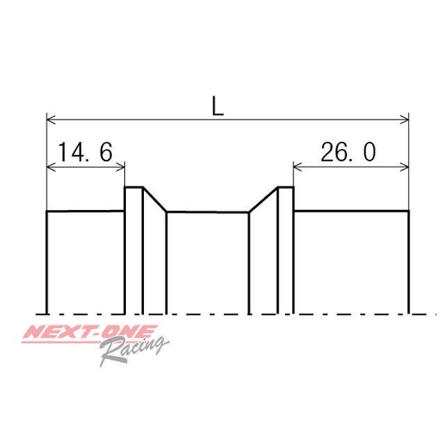 TripleK KT用エキゾーストジョイント100〜120mm ヤマハKTエンジン