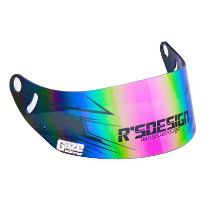 GAZEミラーバイザー ARAI GP6用スモークシールド ロゴ入りタイプ