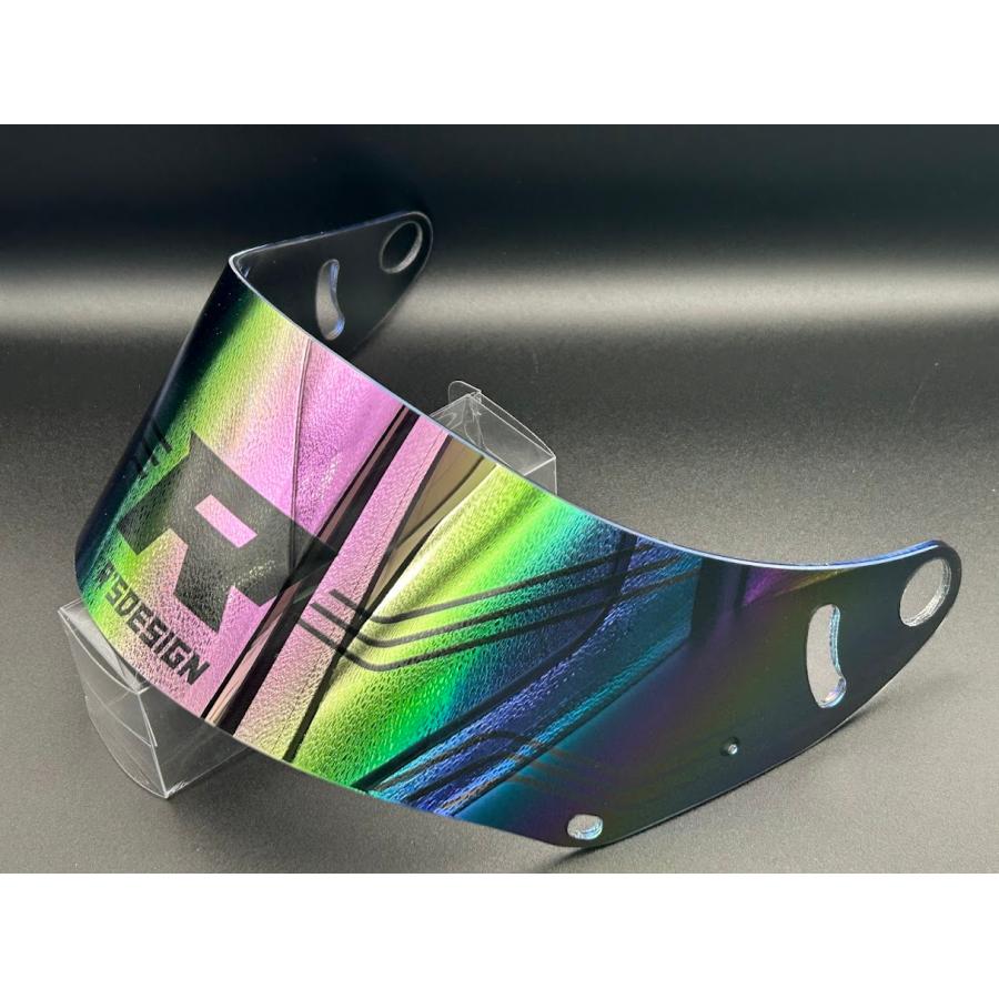 GAZEミラーバイザー ARAI GP6用スモークシールド ロゴ入りタイプ