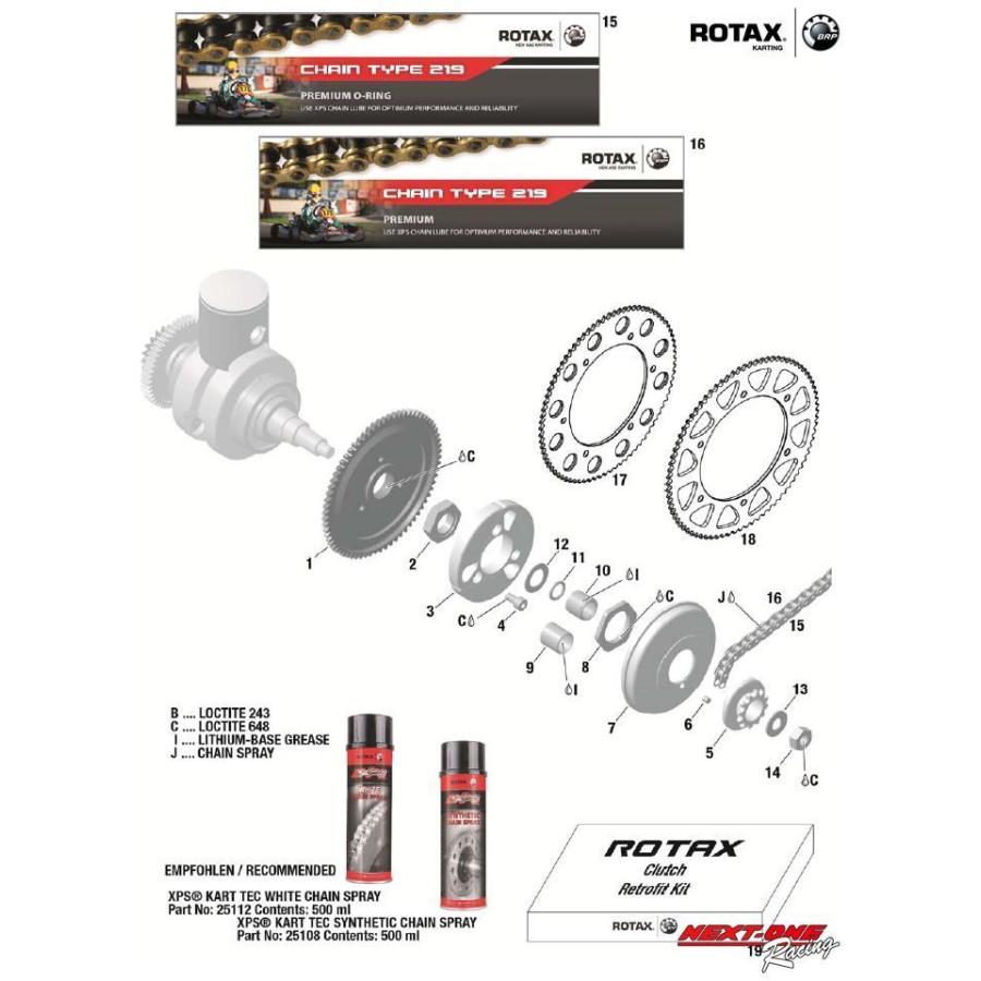 部品番号1 ROTAX MAXスターターギア max18434840NEXTONE Yahoo!店 通販 Yahoo!ショッピング