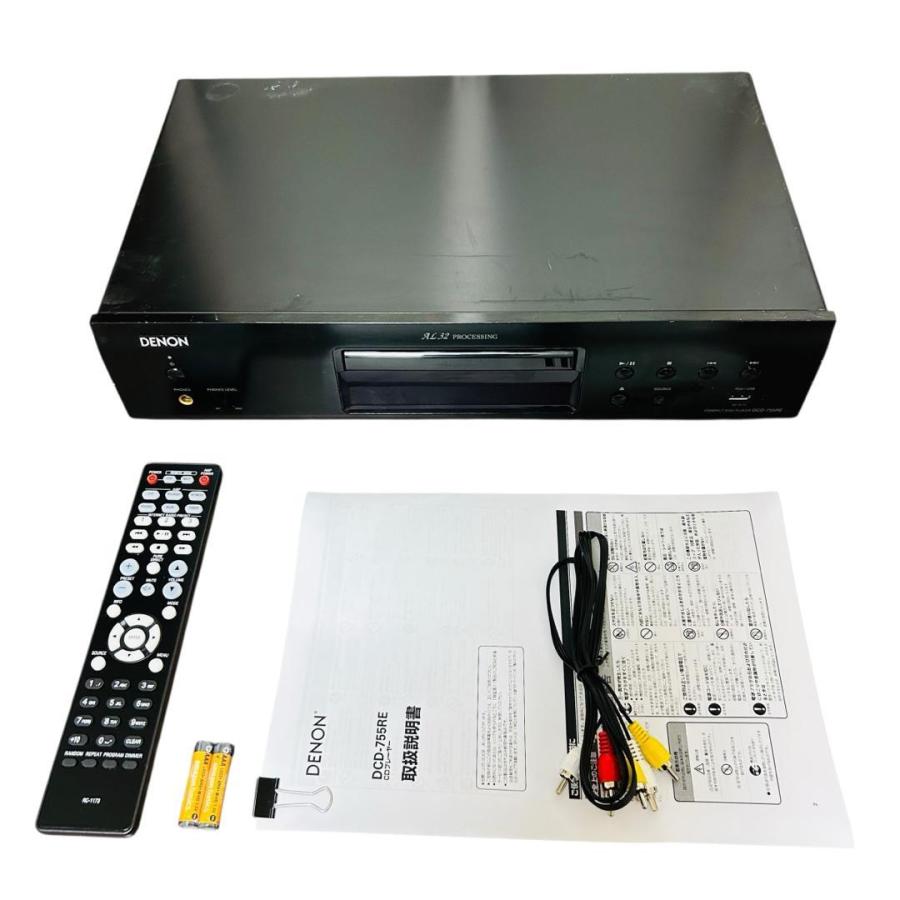 優良動作品 Denon CDプレーヤー エントリークラス DCD-755RE-K DENON（デノン） Denon CDプレーヤー エントリークラス ブラック DCD