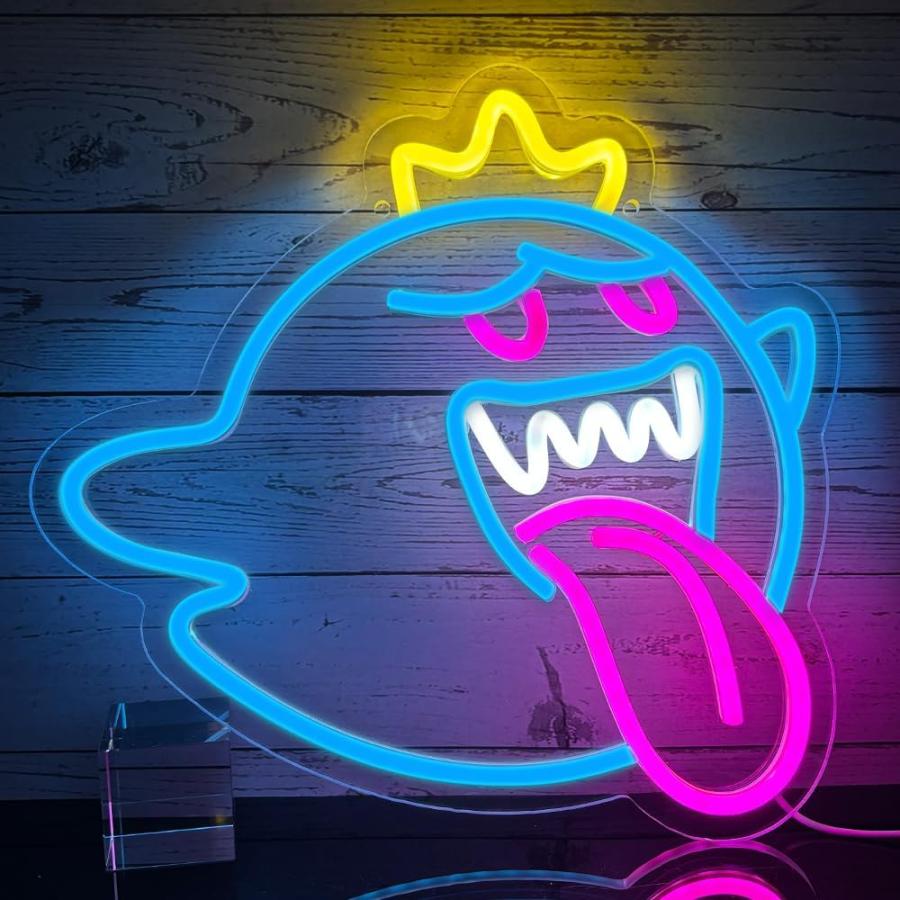 ネオンサイン ゴーストフェイス LEDネオンライトサイン 壁の装飾