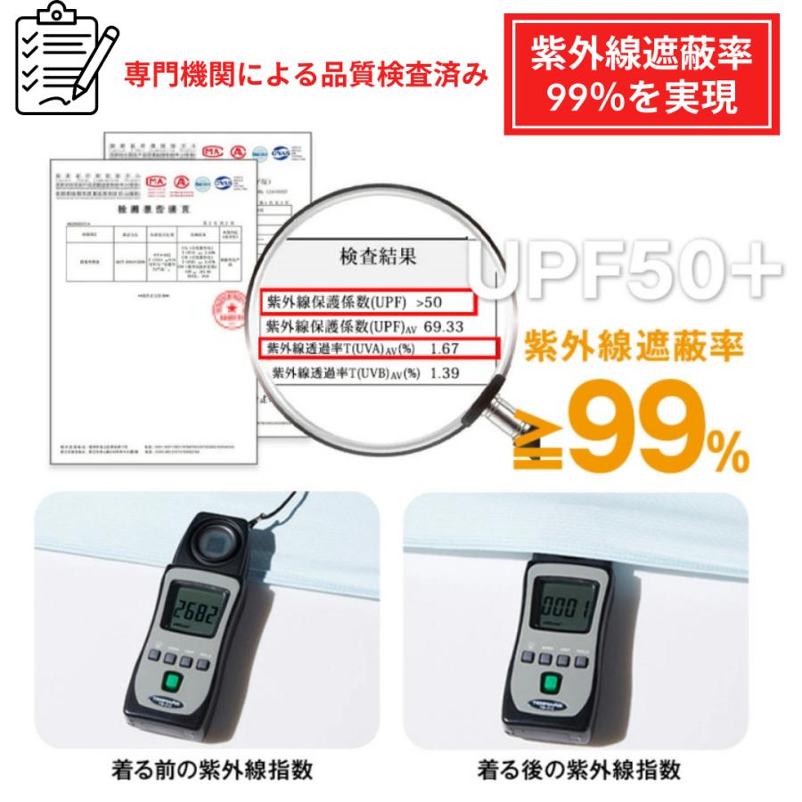 ラッシュガード UVカット パーカー 接触冷感  レディース メンズ 大きいサイズ 長袖 指穴 つば取り外し あご紐 吸水速乾 日焼け防止 |  | 09