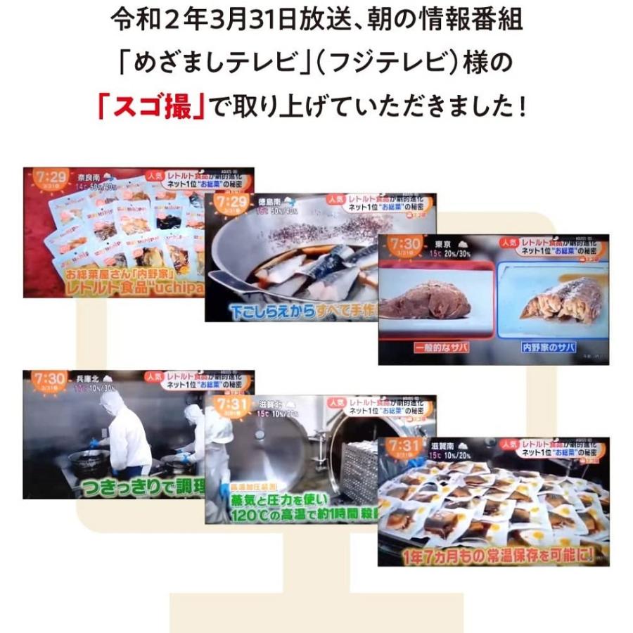 レトルト 食品 惣菜 10品目セット 内野家 uchipac 非常食 防災食 無添加 常温保存 おかず 備蓄 台風 地震 災害 対策 爆買 |  | 04