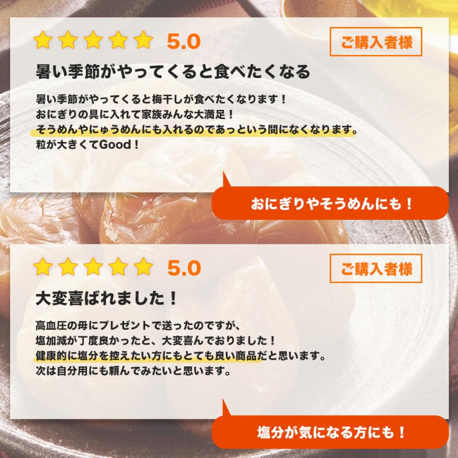 梅干し 訳あり はちみつ 塩分3% バレンタイン 2025 紀州南高梅 減塩 大粒 つぶれ梅 400g ギフト フードロス |  | 04