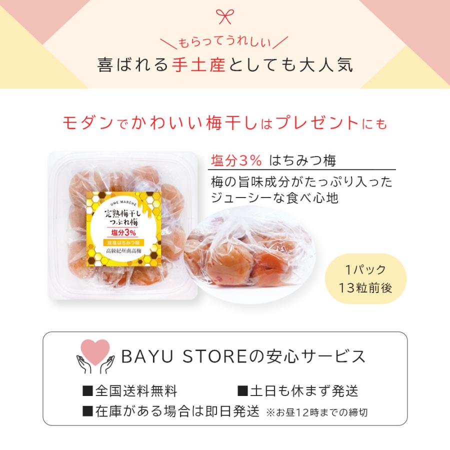 はちみつ梅 訳あり 塩分3% 紀州南高梅 2kg 減塩 大粒 うめ つぶれ梅 梅干し 大容量 |  | 10