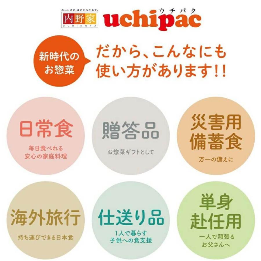 非常食 おかず 7種 内野家 無添加 食品 副菜 uchipac 常温保存  詰め合わせ ギフト 保存食 爆買 |  | 04