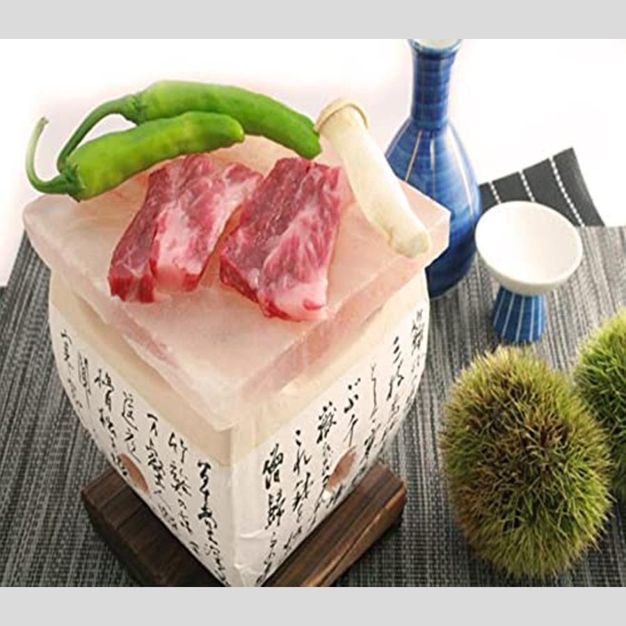 ヒマラヤ産 天然 岩塩プレート 2枚 (120mm×120mm×13mm) 塩 焼肉 バーベキュー アウトドア パワーストーン 爆買 |  | 02