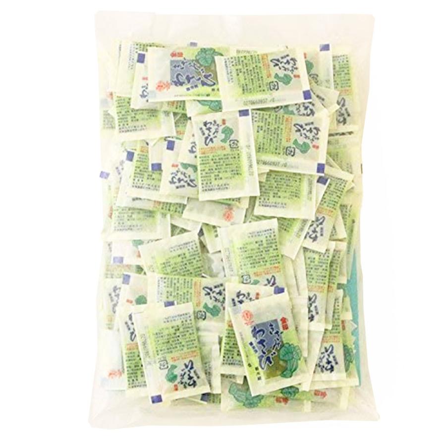 きざみわさび 醤油味 業務用 大容量 5g (100個入り) 刻み 激辛 刻みわさび 味付き 金印 業務用 小分け 小袋 個包装 爆買 | 