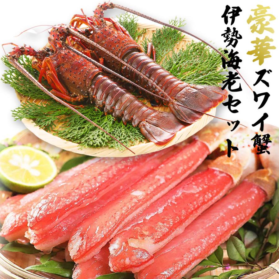 伊勢海老 500g ＆ ズワイ蟹 500g 福袋 2026 豪華海鮮セット 高級 冷凍 ギフト シーフード 爆買 | 