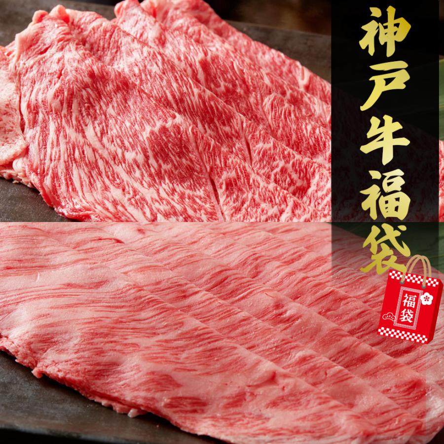 神戸牛 福袋 2022 赤身 霜降り セット 800g A5等級 クラシタロース すき焼き しゃぶしゃぶ 神戸牛証明書付き バレンタイン ギフト 誕生日 高級 肉 | 